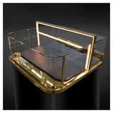 Витрина холодильная встраиваемая Finist Glassier Luxury Gold Slide GLGs-9/70/3
