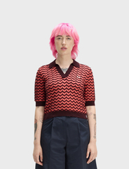 Джемпер-поло FRED PERRY Pointelle Knitted Shirt