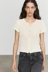 Massimo Dutti Вязаный кардиган, кремовый