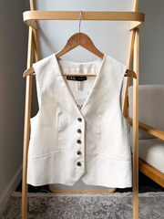 Новый жилет Zara со льном, М