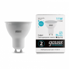 Лампа Gauss LED Elementary MR16 11W 850 lm 4100K GU10 13621