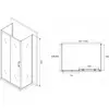 Abber Schwarzer Diamant AG30160B-S85B-S85B Душевой уголок, цвет: чёрный