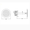 Gessi Goccia 33762#031 Верхний душ с кронштейном, хром