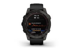 Смарт часы Garmin Fenix 7 Sapphire Solar Black DLC Ti Black Band