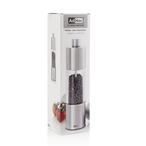 Мельница для перца и соли ADHOC Classic Medium арт.MP10