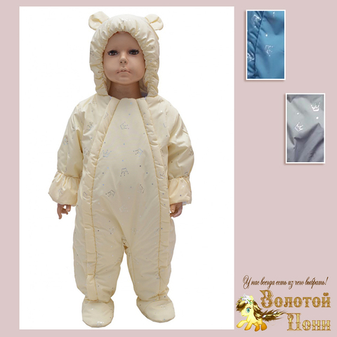 Комбинезон на велюре (62-80) 250114-RS4002