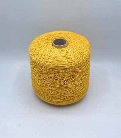 Бобинная пряжа (пр.Италия), art.Cotone, 350м/100 гр. 100%Хлопок, цвет-Лимон , арт.34852