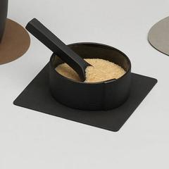 Подстаканник квадратный 10x10 см LindDNA Nupo black 981801