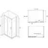Abber Schwarzer Diamant AG30180B-S100B Душевой уголок, цвет: чёрный