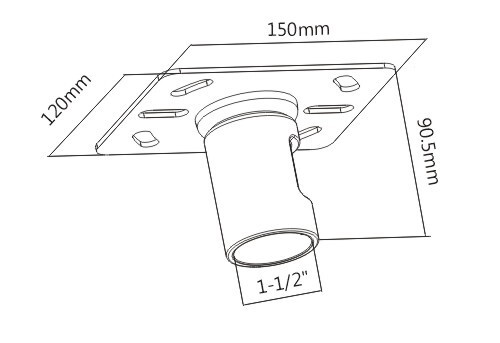 Крепление для дисплея потолочное FIX PLB-CE8-01