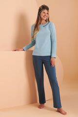 Пижама женская со штанами LISCA DELIGHTFUL 063479 | Серо-синий