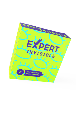 Презервативы EXPERT Invisible, ультратонкие, 3шт