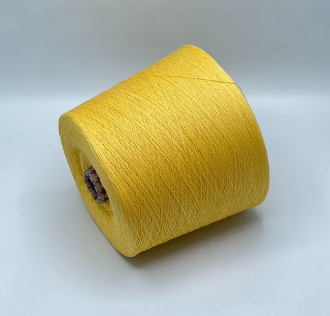 Бобинная пряжа,Cotton combed, 1693м. 100%Хлопок, Желтый(797), 39288