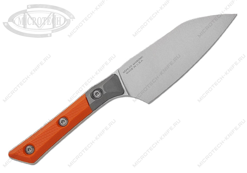 Нож Microtech Kitchen Santoku Bolster G-10 3300B-10EM