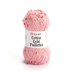Пряжа YarnArt Cotton Gold Paillettes