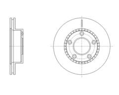 Диск тормозной вентилируемый G-brake  GR-20593