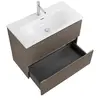 BelBagno UNO-MINI-700-2C-SO-СO База под раковину подвесная с фрезерованными ручками по всей длине фасада с двумя выкатн. ящ., Бежевый Мат.,700x395x608