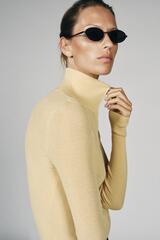 ZARA ПРИТАЛЕННЫЙ КАРДИГАН В РУБЧИК, ПАСТЕЛЬНО-ЖЕЛТЫЙ