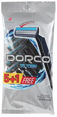 DORCO TG-708N однораз.станок ( 5+1шт. в подарок) NEW (Ю.Корея)