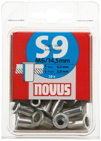 Заклепки потайные S9*14,5мм NOVUS в интернет-магазине ЯрТехника