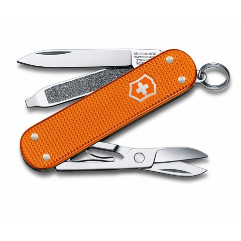 Нож-брелок Victorinox Classic Alox LE 2021, Tiger Orange (0.6221.L21)