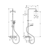 Hansgrohe Vernis Shape 26098000 Душевая система с термостатом с функцией наполнения ванны