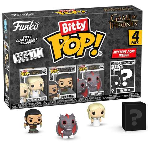 Funko Bitty POP! Game of Thrones Daenerys+Khal Drogo+Drogon+Mystery (1 of 4)