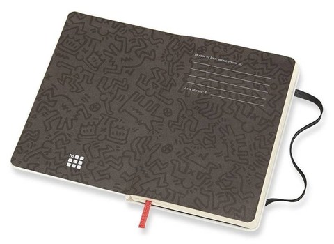 Блокнот Moleskine Keith Haring LE, цвет белый, в линейку