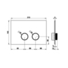Gessi Anello 54627#031 Клавиши смыва Geberit Omega 12., цвет: хром