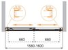 Cezares Tandem-Soft TANDEM-SOFT-VF-2-190/145-C-CR-IV Шторка на ванну, цвет: хром
