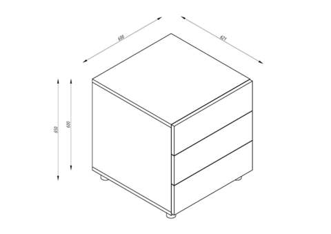 Desk with drawers VILLA