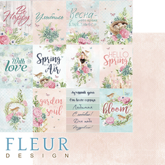 Бумага для скрапбукинга FLEUR-design, двусторонняя 30*30 см, 190 гр.