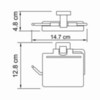 WasserKRAFT Lippe K-6525 Держатель туалетной бумаги, цвет: хром