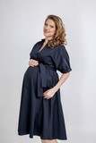 Платье для беременных 09564 синий