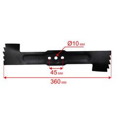 Нож для газонокосилки оригинальный DDE LMB3840 BlueTec (909-297-027)