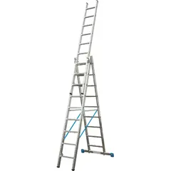 Трехсекционная универсальная лестница с допфункцией STABILO 3х9 Krause 133755