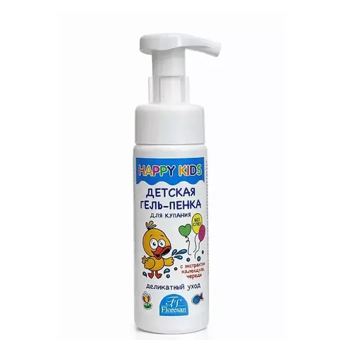 Floresan HAPPY KIDS Детская гель-пенка для купания 2в1 170мл (Ф-571)