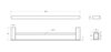 Cezares Stylus STYLUS-THD-60-01 Полотенцедержатель, цвет: хром
