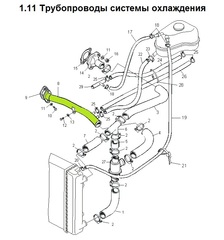 ТРУБА ПЕРЕПУСКНАЯ CHANCE 1,3, SENS ZAZ