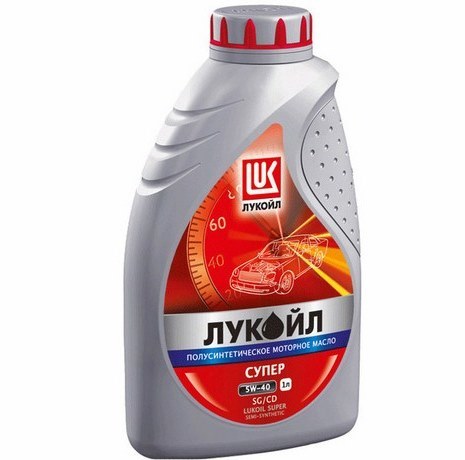 Моторное масло Лукойл Супер 5W40 SG/CD полусинтетическое  1л