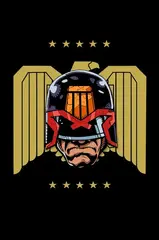 Металлический пин "Judge Dredd"