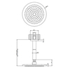 Gessi Goccia 33764#279 Верхний душ с кронштейном, белый