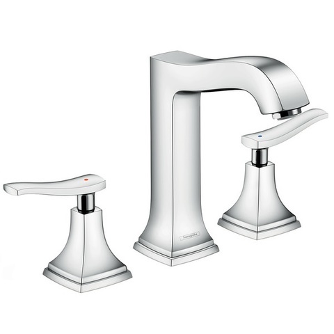 Hansgrohe Metropol Classic 31331000 Смеситель для раковины двухвентильный на 3 отверстия с донным клапаном