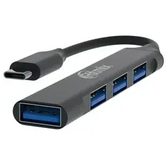 Разветвитель USB Ritmix CR-4401 Metal 1xUSB 3.0 + 3xUSB 2.0 (80001491)