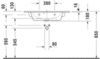 Duravit ME by Starck 2342830060 Раковина мебельная компакт