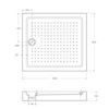 Cezares TRAY-A-AH-140/90-15-W Душевой поддон, цвет: белый
