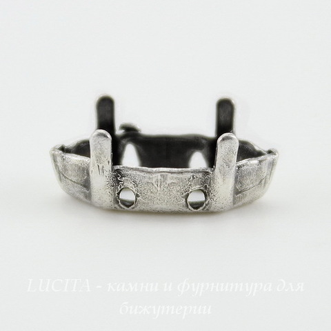 Сеттинг - основа для страза 15х7 мм (оксид серебра) ()