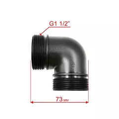 Штуцер QUATTRO ELEMENTI D400 Zero угловой (241-802-046)