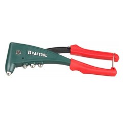 KRAFTOOL X-5F, 2.4 - 4.8 мм, 260 мм, удержание заклепки, литой заклепочник в кейсе (31173-H6)