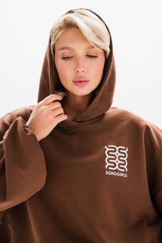Худи PATTERNS MARRON